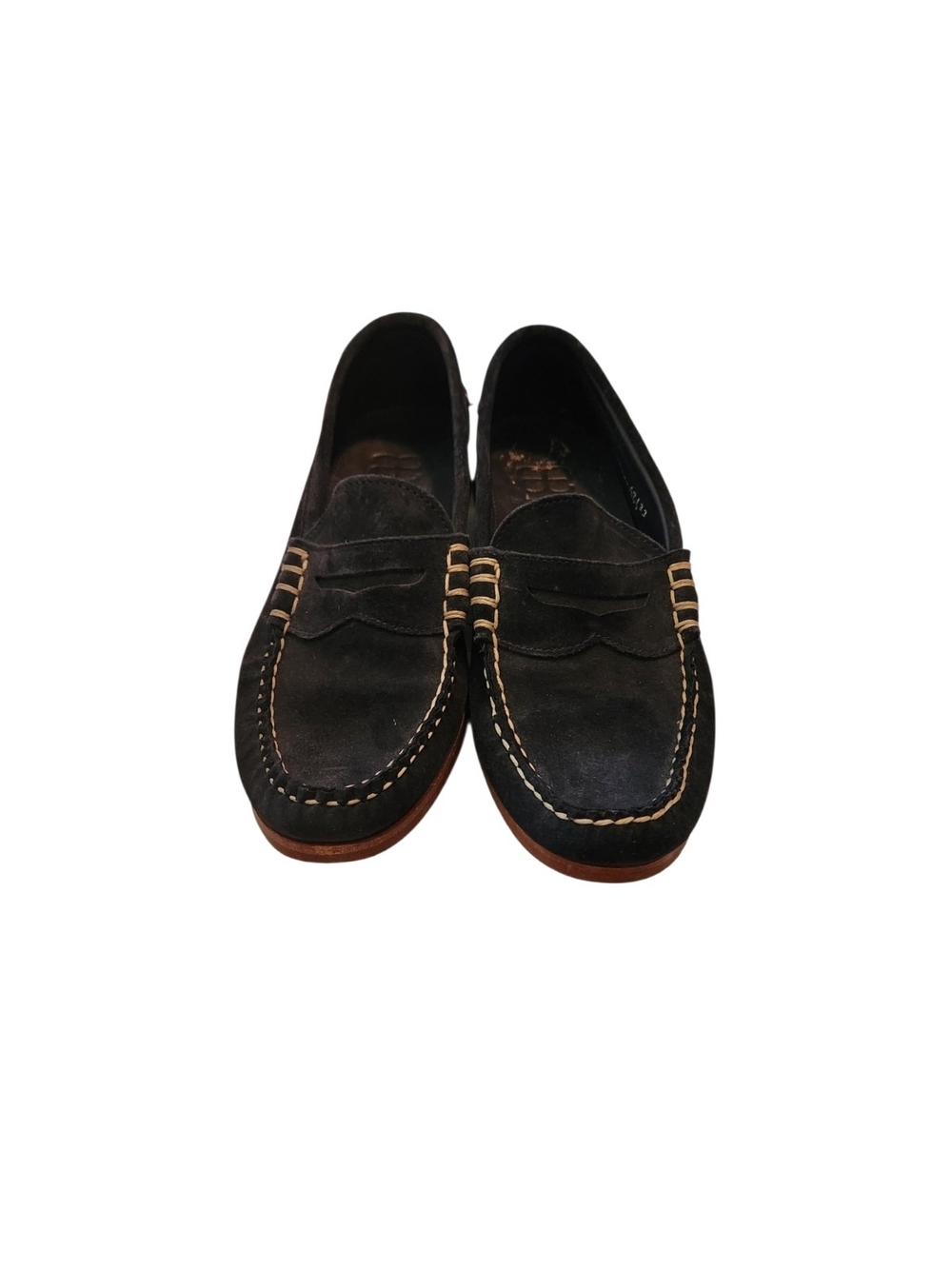 Allen Edmonds Sea Island Slip On Navy Suede Deck Loafers